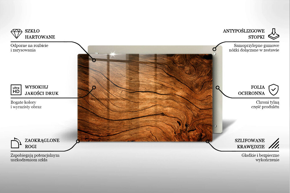 Plaque en verre pour lanterne funéraire Texture de planche de bois