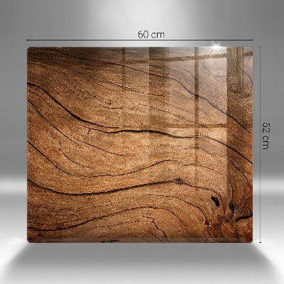 Plaque en verre pour lanterne funéraire Texture de planche de bois