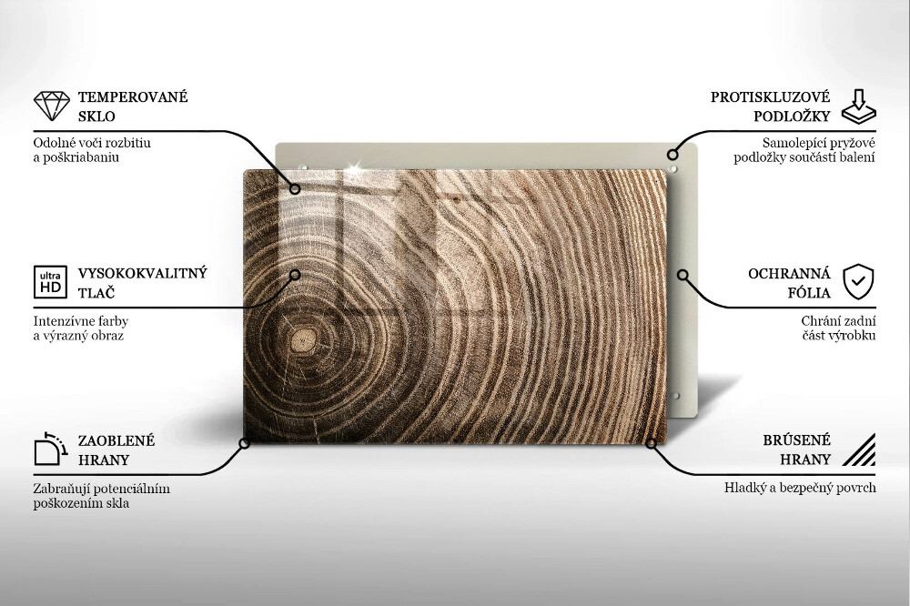 Dessous de verre pour bougies funéraires Anneaux en bois