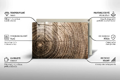 Dessous de verre pour bougies funéraires Anneaux en bois