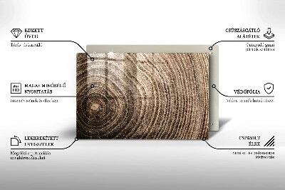 Dessous de verre pour bougies funéraires Anneaux en bois