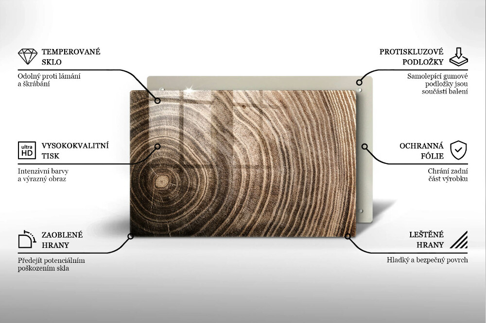 Dessous de verre pour bougies funéraires Anneaux en bois