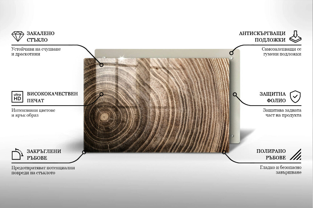 Dessous de verre pour bougies funéraires Anneaux en bois