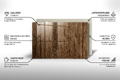 Dessous de verre pour bougies funéraires Texture du bois