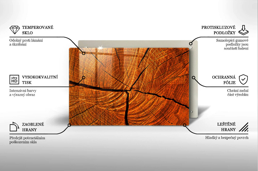 Plaque en verre pour lanterne funéraire Structure du tronc en bois