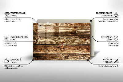 Plaque en verre pour lanterne funéraire Texture de planche de bois