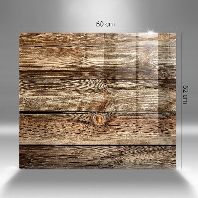 Plaque en verre pour lanterne funéraire Texture de planche de bois