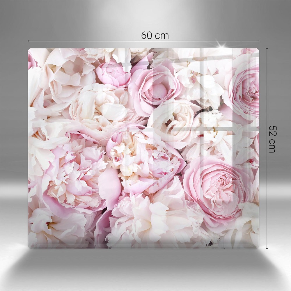 Dessous de verre pour bougies funéraires Bouquet de pivoines