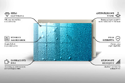 Dessous de verre pour bougies funéraires Gouttes d'eau