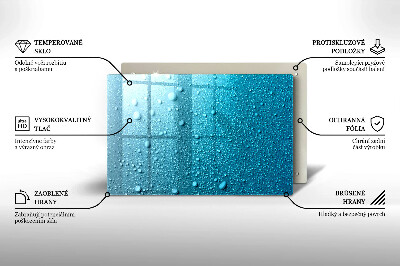 Dessous de verre pour bougies funéraires Gouttes d'eau