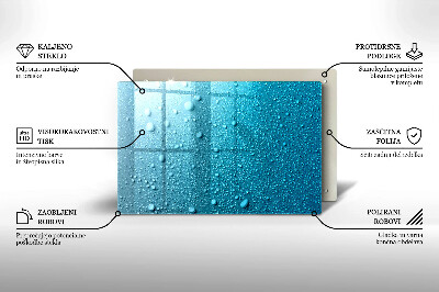 Dessous de verre pour bougies funéraires Gouttes d'eau