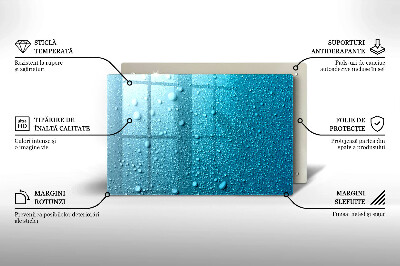 Dessous de verre pour bougies funéraires Gouttes d'eau