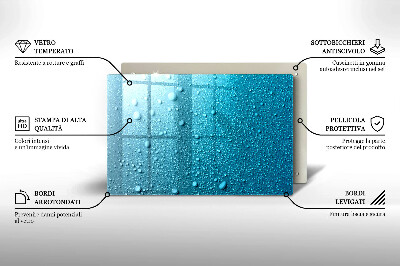 Dessous de verre pour bougies funéraires Gouttes d'eau