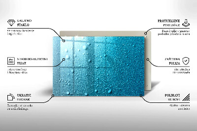 Dessous de verre pour bougies funéraires Gouttes d'eau