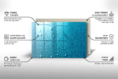 Dessous de verre pour bougies funéraires Gouttes d'eau