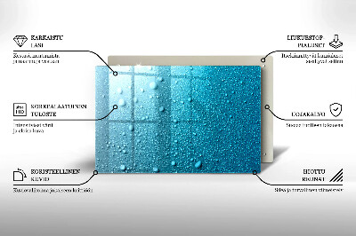 Dessous de verre pour bougies funéraires Gouttes d'eau