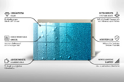 Dessous de verre pour bougies funéraires Gouttes d'eau