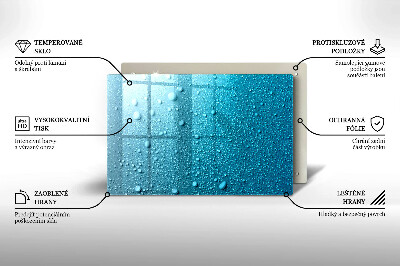 Dessous de verre pour bougies funéraires Gouttes d'eau