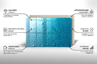 Dessous de verre pour bougies funéraires Gouttes d'eau