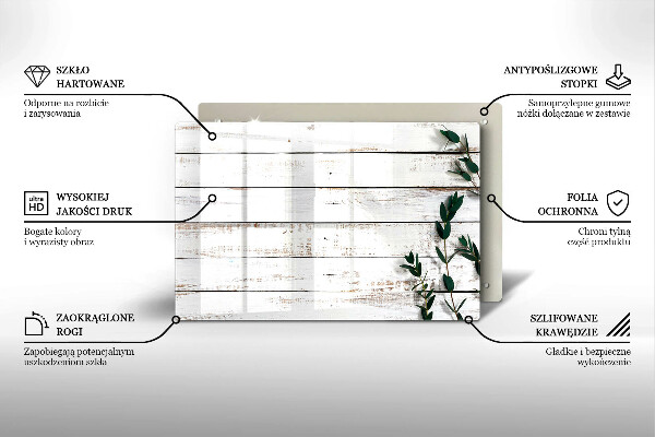 Dessous de verre pour bougies funéraires Vieilles planches et feuilles