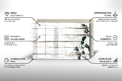 Dessous de verre pour bougies funéraires Vieilles planches et feuilles