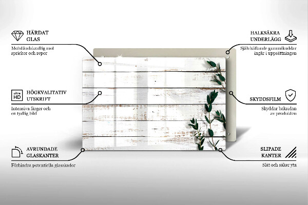 Dessous de verre pour bougies funéraires Vieilles planches et feuilles