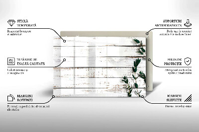 Dessous de verre pour bougies funéraires Vieilles planches et feuilles