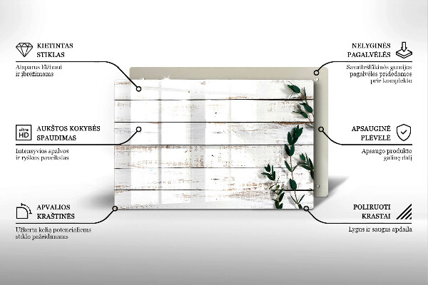 Dessous de verre pour bougies funéraires Vieilles planches et feuilles