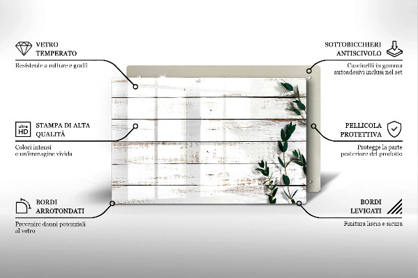 Dessous de verre pour bougies funéraires Vieilles planches et feuilles