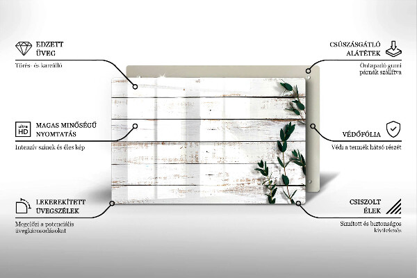 Dessous de verre pour bougies funéraires Vieilles planches et feuilles