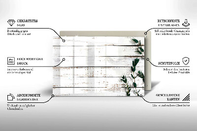 Dessous de verre pour bougies funéraires Vieilles planches et feuilles