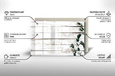 Dessous de verre pour bougies funéraires Vieilles planches et feuilles