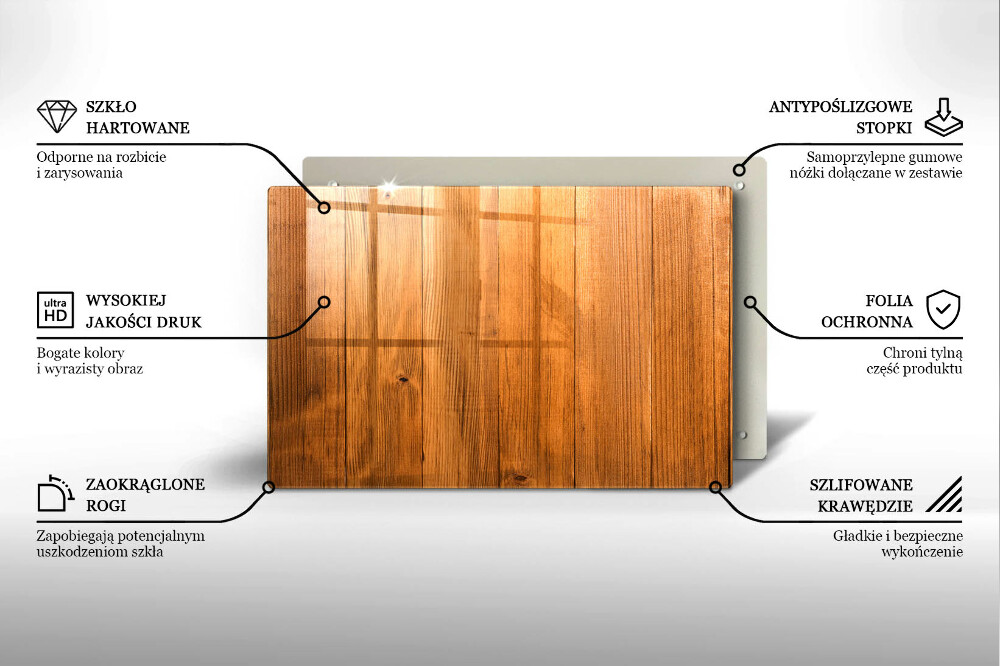 Plaque en verre pour lanterne funéraire Planches de bois