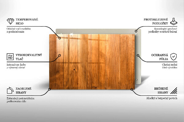 Plaque en verre pour lanterne funéraire Planches de bois