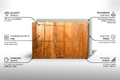 Plaque en verre pour lanterne funéraire Planches de bois