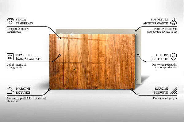 Plaque en verre pour lanterne funéraire Planches de bois