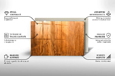 Plaque en verre pour lanterne funéraire Planches de bois