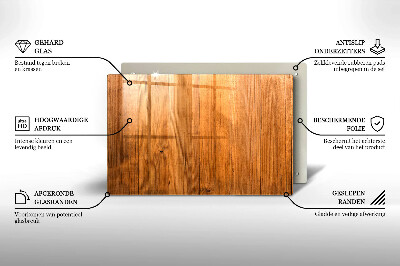 Plaque en verre pour lanterne funéraire Planches de bois