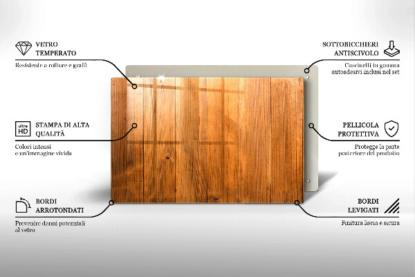 Plaque en verre pour lanterne funéraire Planches de bois