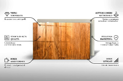 Plaque en verre pour lanterne funéraire Planches de bois