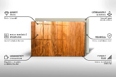 Plaque en verre pour lanterne funéraire Planches de bois