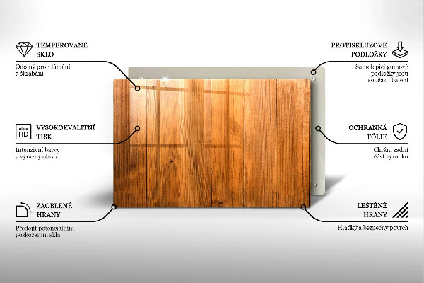 Plaque en verre pour lanterne funéraire Planches de bois