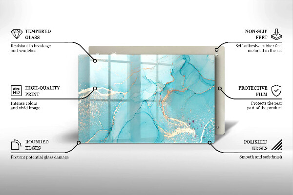 Dessous de verre pour bougies funéraires Abstraction de pierre