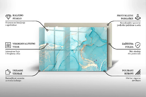 Dessous de verre pour bougies funéraires Abstraction de pierre