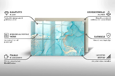 Dessous de verre pour bougies funéraires Abstraction de pierre