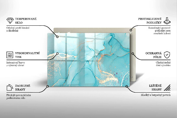 Dessous de verre pour bougies funéraires Abstraction de pierre