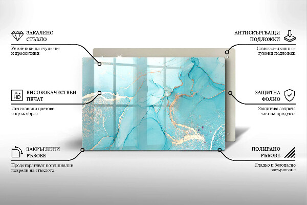 Dessous de verre pour bougies funéraires Abstraction de pierre