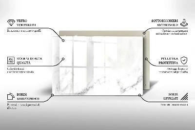 Plaque en verre pour lanterne funéraire Marbre moderne