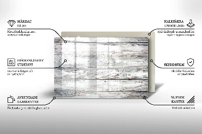 Dessous bougie funéraire Planches de bois brillantes