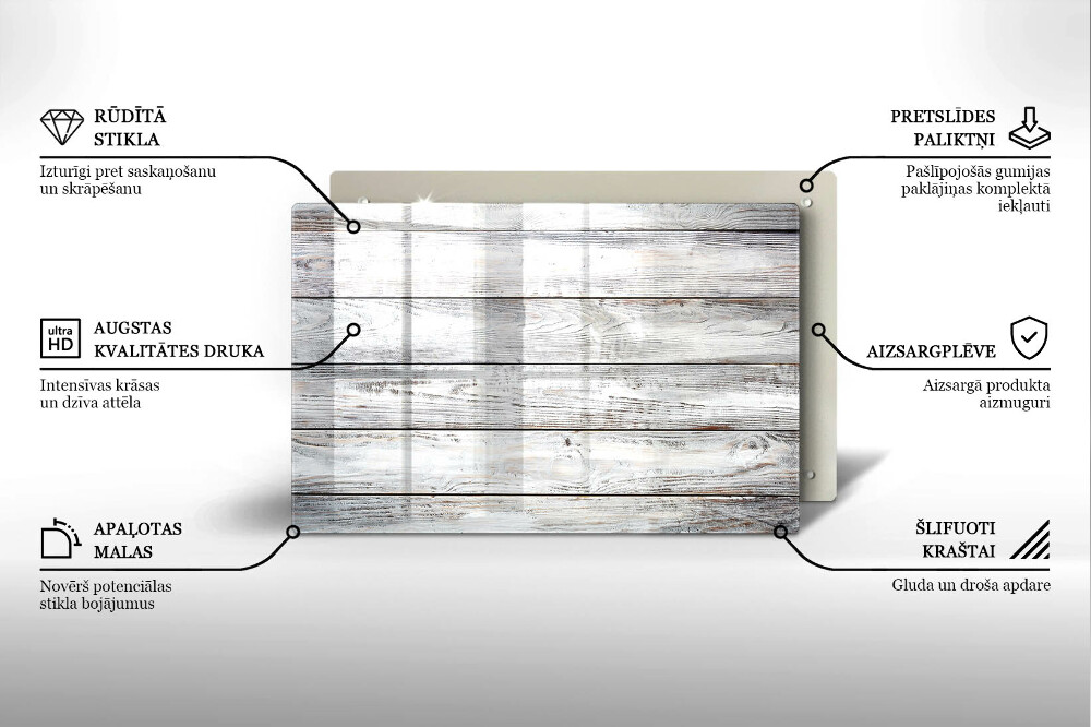 Dessous bougie funéraire Planches de bois brillantes